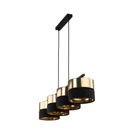 HILTON BLACK/GOLD LAMPA WISZĄCA 4 PŁ