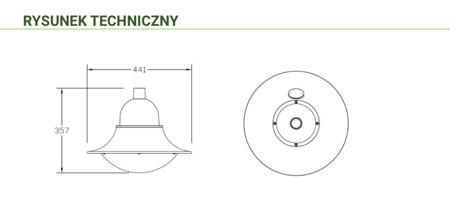 Inteligentna Lampa parkowa Park Drop Dob Led 70W 4000K