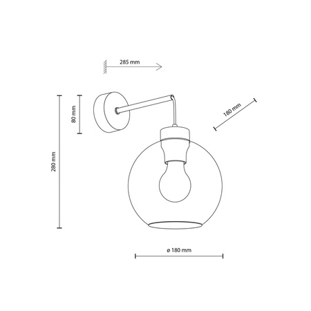 Kinkiet CUBUS 1xE27