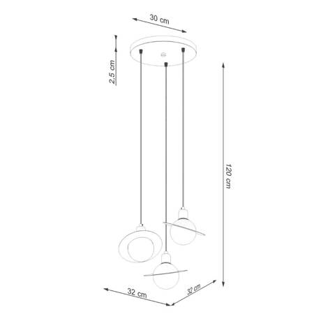 Lampa Wisząca DON WHITE 5xE27