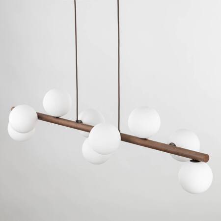 Lampa Wisząca ESTERA WOOD Orzech 9xG9