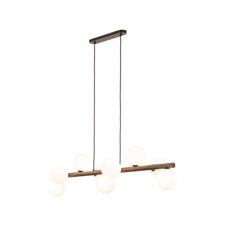 Lampa Wisząca ESTERA WOOD Orzech 9xG9