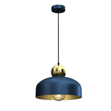 Lampa Wisząca HARALD GOLD/NAVY BLUE  1xE27