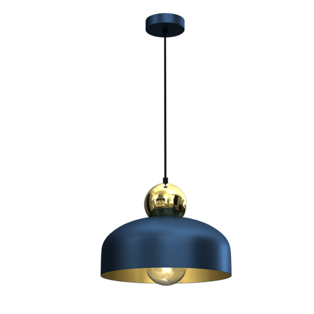 Lampa Wisząca HARALD GOLD/NAVY BLUE  1xE27