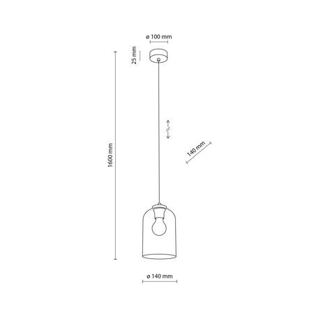 Lampa Wisząca MOLLY GREEN 1xE27