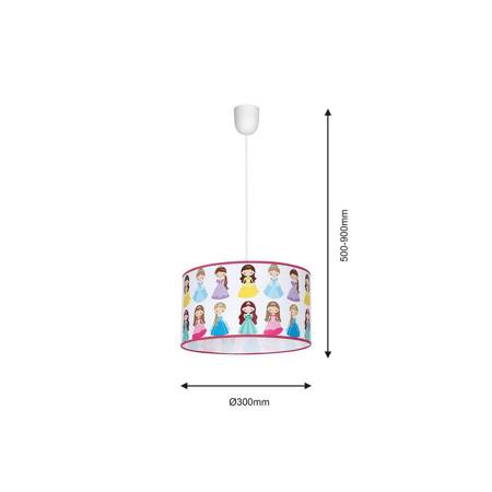 Lampa Wisząca PRINCESS 1xE27