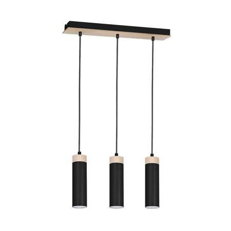 Lampa Wisząca Pedro Black 3xGU10 czarna