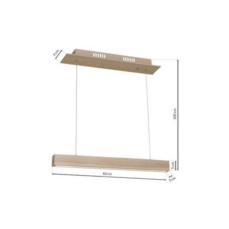 Lampa Wisząca drewniana TIMBER 12W LED