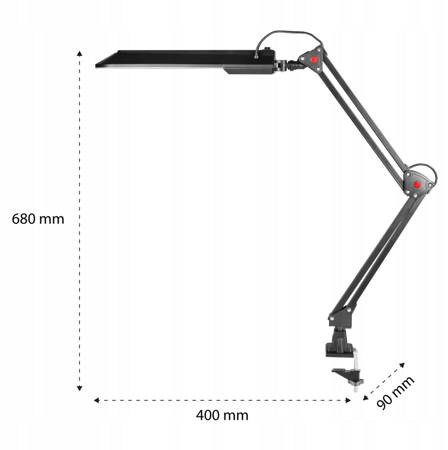 Lampa biurkowa kreślarska Alina LED 7W 4500K 