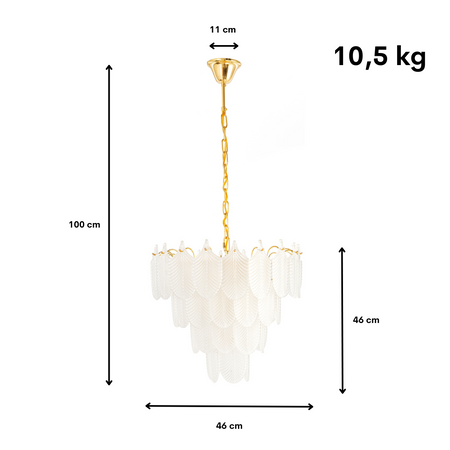 Lampa kryształowa luksusowa żyrandol Bergamo WSC029