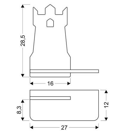 Lampa półeczka LED 5W 4000K IQ Kids Tower 21-85030