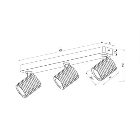 Lampa spot Tokio 3xGU10 biała