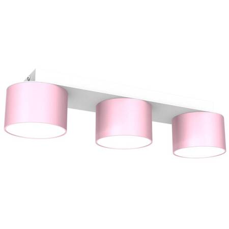 Lampa sufitowa DIXIE Pink/White  3xGX53 różowa