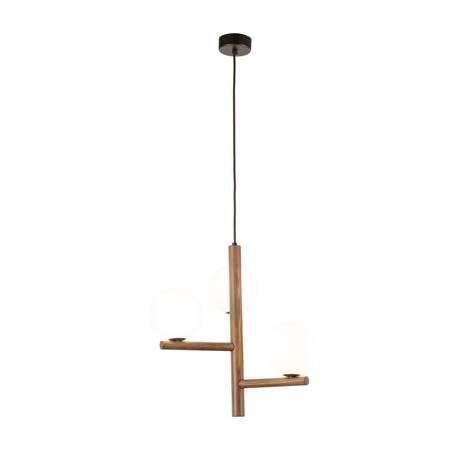 Lampa sufitowa ESTERA WOOD Orzech 3xG9