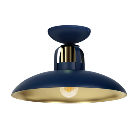 Lampa sufitowa FELIX NAVY BLUE/GOLD 1xE27