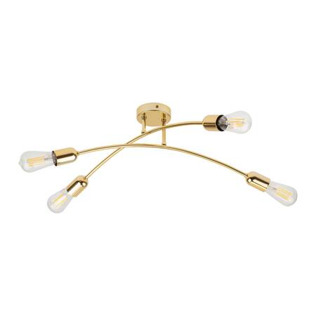 Lampa sufitowa HELIX GOLD  4xE27