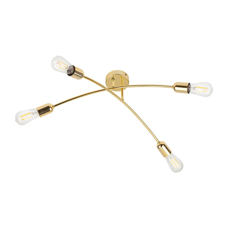 Lampa sufitowa HELIX GOLD  4xE27