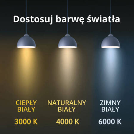 Lampa sufitowa Ibros średnia CCT 1xLED czarna IP44 LP-7001/1C BK-63 18 CCT