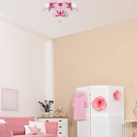 Lampa sufitowa PAŹ DARK PINK 3xE27