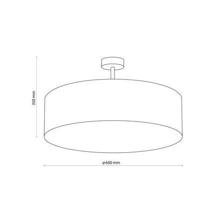 Lampa sufitowa RONDO GRAPHITE 4xE27