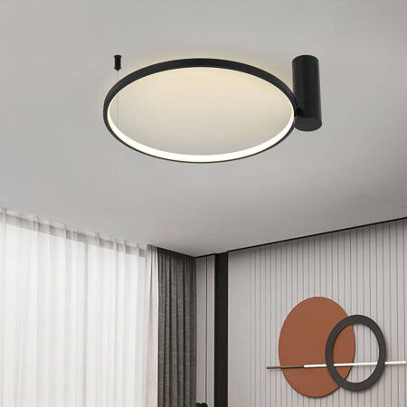 Lampa sufitowa Ring S CCT 1xLED czarny LP-909/1C S BK CCT