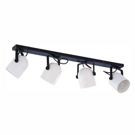 Lampa sufitowa SPECTRA BLACK/WHITE 4xE27 listwa