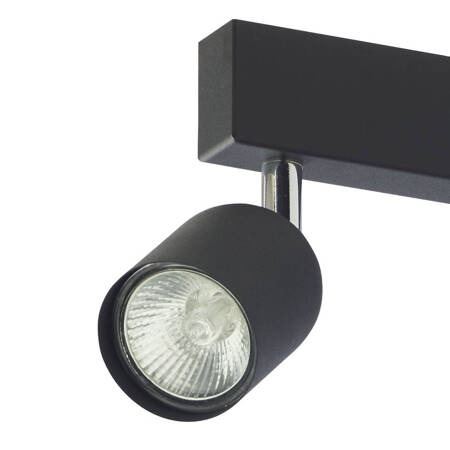 Lampa sufitowa TOP Black/Chrome 4xGU10