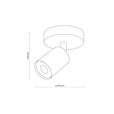 Lampa sufitowa TOP WOOD Black 1xGU10