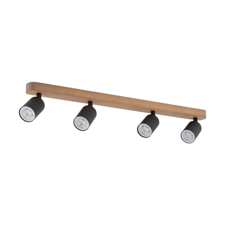 Lampa sufitowa TOP WOOD Black 4xGU10