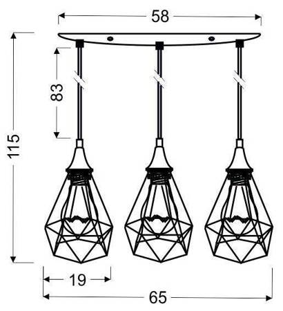 Lampa sufitowa VIDAR WHITE/GOLD 3xGU10