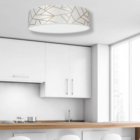 Lampa sufitowa ZIGGY WHITE White/Gold 3xE27