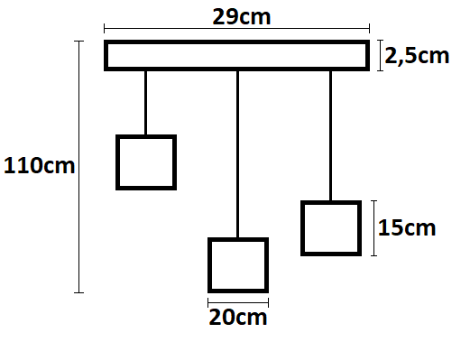 Lampa sufitowa na plafonie 3 klosze Oro biała