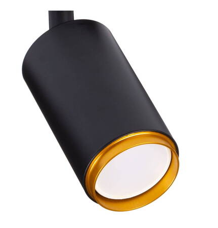 Lampa sufitowa spot light TUBA potrójna czarna ZŁ