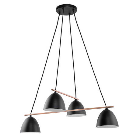 Lampa wisząca AIDA Black 4xE27