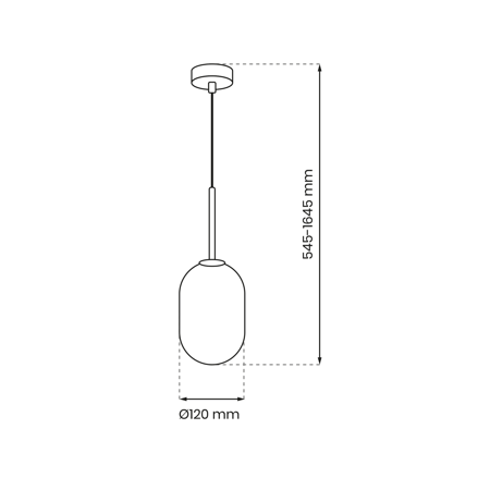 Lampa wisząca ALIAS BLACK 1xE14 