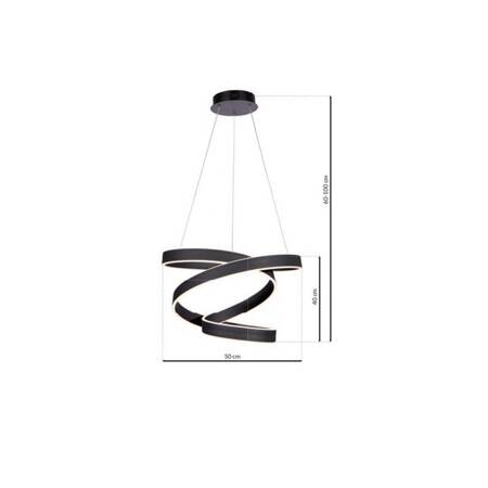 Lampa wisząca ANDROMEDA BLACK 45W LED