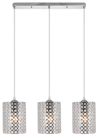 Lampa wisząca Aster 3xE27 kryształki 