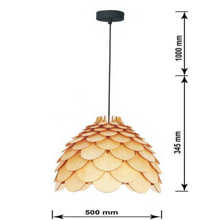 Lampa wisząca Burgo duża LP-101335/1P L