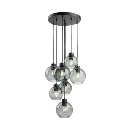 Lampa wisząca CUBUS GRAPHITE 7xE27 koło