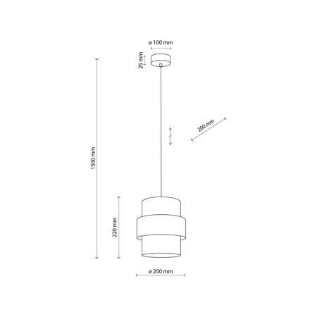 Lampa wisząca Calisto JUTA E27 200