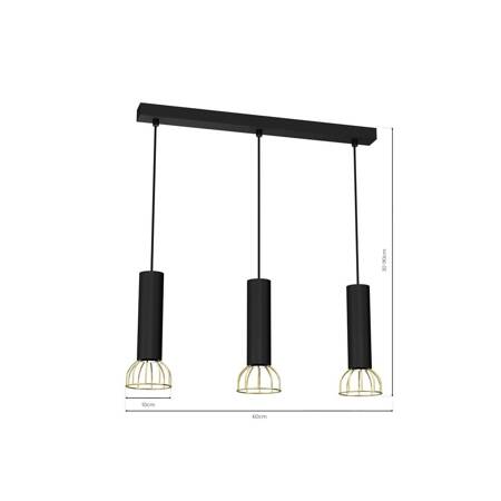 Lampa wisząca DANTE Black/Gold 3xGU10