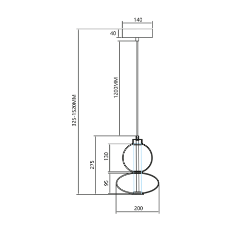 Lampa wisząca DAPHNE AMBER 12W 3000K IP20