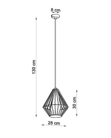 Lampa wisząca DEMI biała