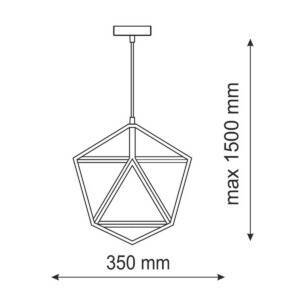 Lampa wisząca DENMARK Biała E27