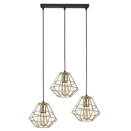 Lampa wisząca DIAMOND GOLD 3xE27