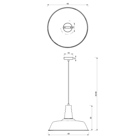 Lampa wisząca ENZO WHITE/PINK 1xE27