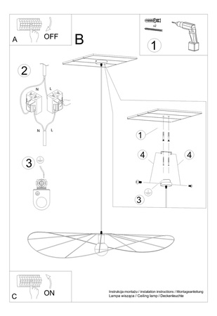 Lampa wisząca ESKOLA 110 czarna