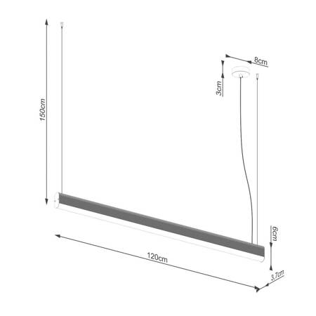 Lampa wisząca FARGE różowa LED 3000K