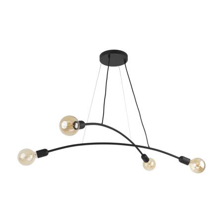 Lampa wisząca HELIX BLACK 4xE27