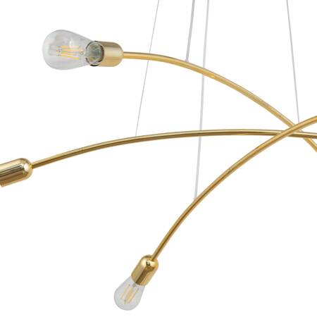 Lampa wisząca HELIX GOLD 6xE27